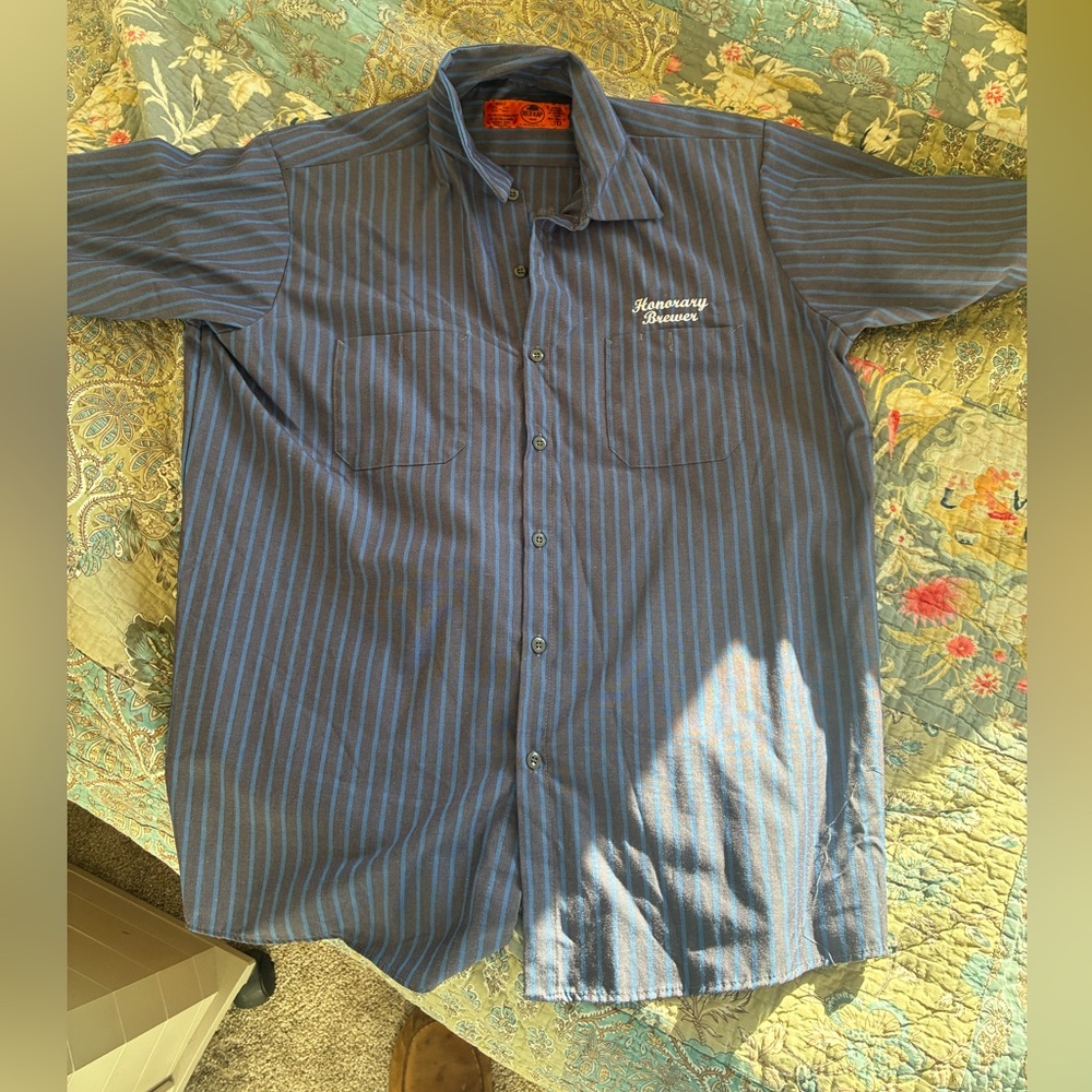Ninkasi brewing Blue Striped Men's Shirt